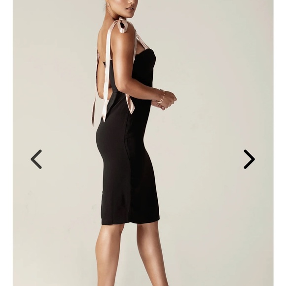 Alieva Black midi bow tie dress - Picture 6 of 8